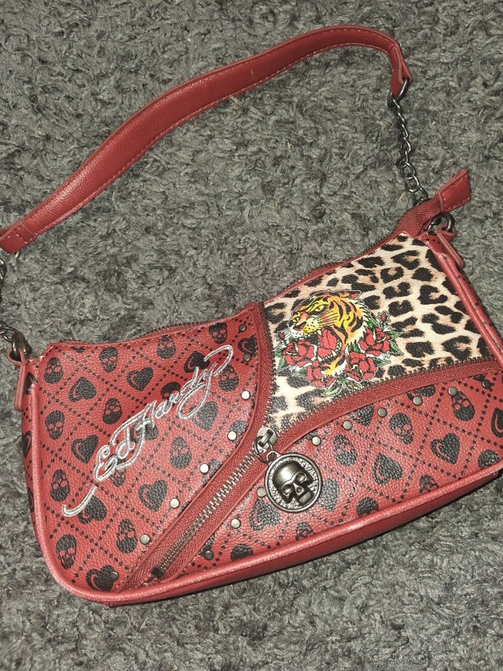 Ed Hardy Tiger face Handbag